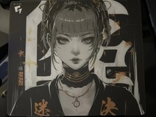 GLSSWRKS Akari Premium Glass Mousepad Gold Gaming Accessory picture