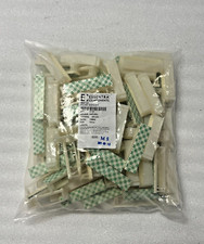 New NIB Lot of 100 Essentra FCW-50H-01 Natural Nylon Adhesive Flat Cable Clip 3