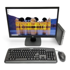 HP ProDesk Mini 6-Core i5 16GB 256GB NVMe SSD Wi-Fi + New HP 22