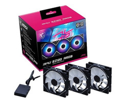 MSI MPG EZ120 ARGB 3 PACKS FAN 120mm BLACK , 100% NEW  * EXPRESS * picture