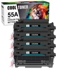 4 Pack CE255A 55A Toner Cartridge fit for HP LaserJet Pro P3011 P3015X MFP M525C picture