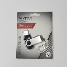 NEW- Vivitar Essential Collection 16GB WHITE USB Flash Drive picture