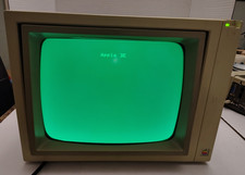 Apple II A2M2010 Green Phosphor Composite Tilt Screen Monitor Vintage Tech picture