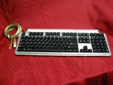 Retro Matias TactilePro 2.0 FK202SB Mechanical Keyboard Clear Plastic Working picture