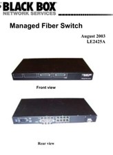 Black Box LE2425A-CHASSIS Managed Fiber Switch 25-Slot Rack w/ LE2428C LE2437C picture