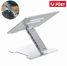 ORICO Foldable Laptop Stand Ergonomic Desk Riser USB Hub Splitter SD Card Reader picture
