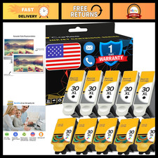10 Pack Compatible Ink Cartridges for Kodak 30XL - Hero 3.1, 5.1, ESP C110, Offi picture
