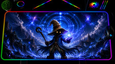 Vivi FF9 RGB XXL Gaming Mouse Pad Black Mage Anime Desk Mat LED picture