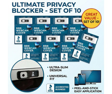 Webcam Cover Slide Laptop Camera Privacy Blocker Anti-Spy Phone PC Set of 10 picture