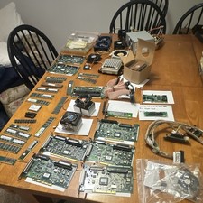 BULK LOT Vintage PC Retro Hardware Components SCSI Adaptec Controller RAM Fans picture