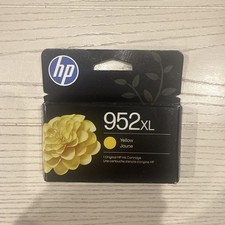 BRAND NEW IN BOX, GENUINE HP INKJET 952XL YELLOW EXP DEC 2027 (LO567AN#RFD) picture