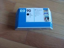 2012 GENUINE HP #90 400ml BLACK CARTRIDGE C5058A DESIGNJET 4000 4500 NEW SEALED picture