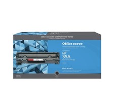 Office Depot Reman Toner Cartridge Replaces HP 35A, Black picture