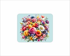 Floral Flower Mouse Pad Bouquet Bunches Watercolor Colorful A Ladys Favorite picture