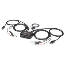 StarTech.com 2 Port DisplayPort KVM Switch - 4K 60Hz - Compact Dual Port UHD DP picture