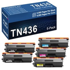 5 Pack TN436 Toner Cartridge TN433 For Brother HL-L8260CDW L8360CDW picture