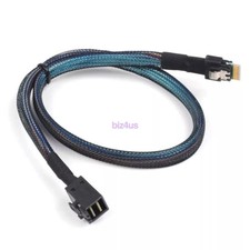 Slim Line SAS 4.0 SFF-8654 4i 38pin to HD Mini SAS 4i SFF-8643 36pin Cable 50cm picture