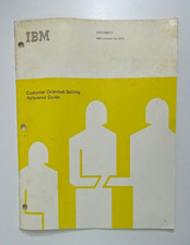 Vintage IBM Customer Oriented Selling Reference Guide 28-Page Pamphlet #E-13 picture