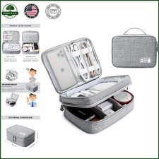 Compact Electronics Organizer Case with Removable Dividers and Water Resistance picture