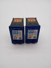 Two (2) HP Ink Cartridges 57 Black C6657A picture