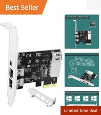 Texas Instruments PCIe Firewire 400 Card - 4 Ports for Windows & Mac Devices picture