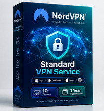 NordVPN Standard VPN Service (PC, Android, Mac, iOS) (10 Devices, 1 Year) picture