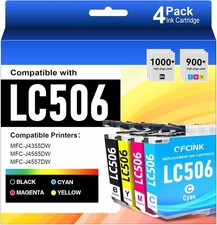 Chip 4-Pack LC506 Ink Cartridge Ofcink BCMY Compatible With Brother picture
