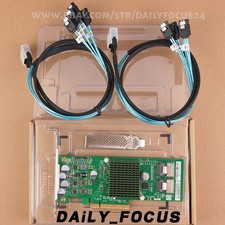 AOC-S2308L-L8I IT MODE PCI-E 3.0 SAS2308 ZFS UNRAID HBA 6Gbps 2x SFF-8087 SATA picture
