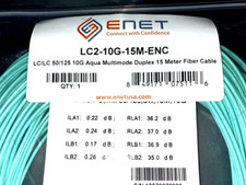 ENET 10Gb MultiMode LC/LC Duplex Fibre Patch Cable (15 meters) LC2-10G-15M-ENC ✅ picture