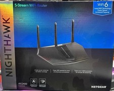 NETGEAR Nighthawk WiFi 6 Router RAX30 5-Stream Dual-Band Router AX2400 - Black picture