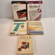 Vtg 80s Commodore 64 Office Programs Lot Of 5 Filing, Accounting, Typing More picture