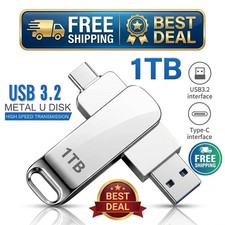 1TB USB 3.2 Flash Drive High Speed Metal Waterproof Pendrive Thumb Memory Stick picture