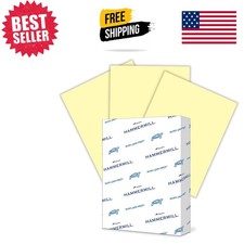 Sustainable 20 lb Canary Colored Paper, 500 Sheets - Ideal for Creative Projects picture