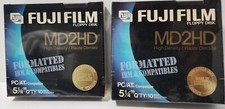 NEW 20 VINTAGE FUJIFILM MD2HD 5 1/4 FLOOPY DISKETTE DOUBLE SIDE HIGH DENSITY IBM picture