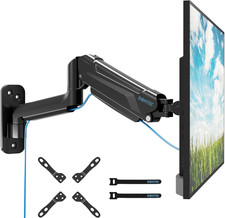 Monitor Wall Mount Arm, VESA Gas Spring Height Adjustable, for 13-42 Inch Screen picture