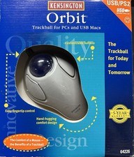 Kensington Orbit Trackball Mouse (with USB to PS/2 adapter and manual) Brand New picture