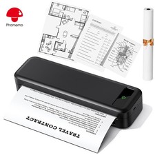 Phomemo A285M Thermal Printer Wireless Bluetooth Inkless Printer for Travel LOT picture