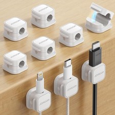 JOYROOM 9 Pack Magnetic Cable Clips, Cord Organizer Adhesive Wire Holder picture