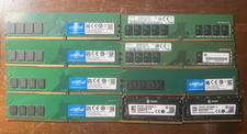 MIX LOT  OF 9 RAM (M391A1K43BB2-CTDQ /CT8G4DFS8266.C8FN /BLS16G4S240FSD.16FBD) picture