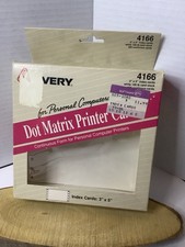 Avery Dot Matrix Printer Cards 4166  3
