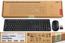 Lenovo Essential Wireless Keyboard & Mouse Combo Gen 2 Black 4X31R64453 New picture