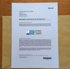 Microsoft Exchange Server 2019 STANDARD w Retail Unlmtd CALs GMGF0F4MC Authentic picture