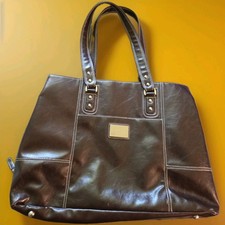 Franklin Covey Brown Leather Laptop Bag picture