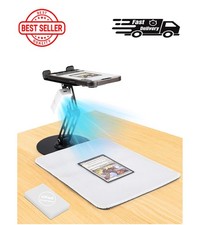 Trading Card Scanner Stand with Magnetic LED Light - Foldable Phone Holder for Q picture