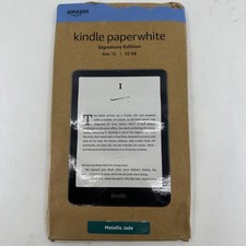 New WiFi Only Amazon Kindle Paperwhite 12th Gen 32GB Metallic Jade SA569P picture