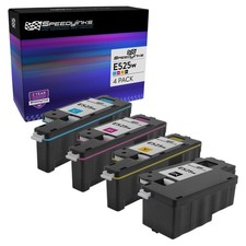 4pk Toner Set for Dell E525 E525w 593-BBJX Black Cyan Magenta Yellow DPV4T picture