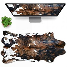 Large Cow Print Desk Mat Western Desk 31.5