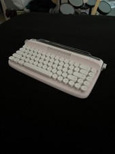 Wireless Keyboard Pink White YUNZII ACTTO B307 Mini Retro Bluetooth picture