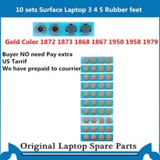 10Sets  New For Microsoft Surface Laptop 3 1868 4 5  Rubber feet 1958  1979 Gold picture