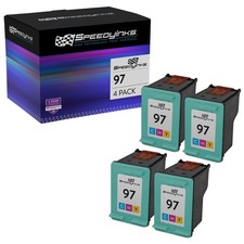 4PK Speedy TriColor Ink Cartridge for HP97 use in Deskjet, OfficeJet, PhotoSmart picture